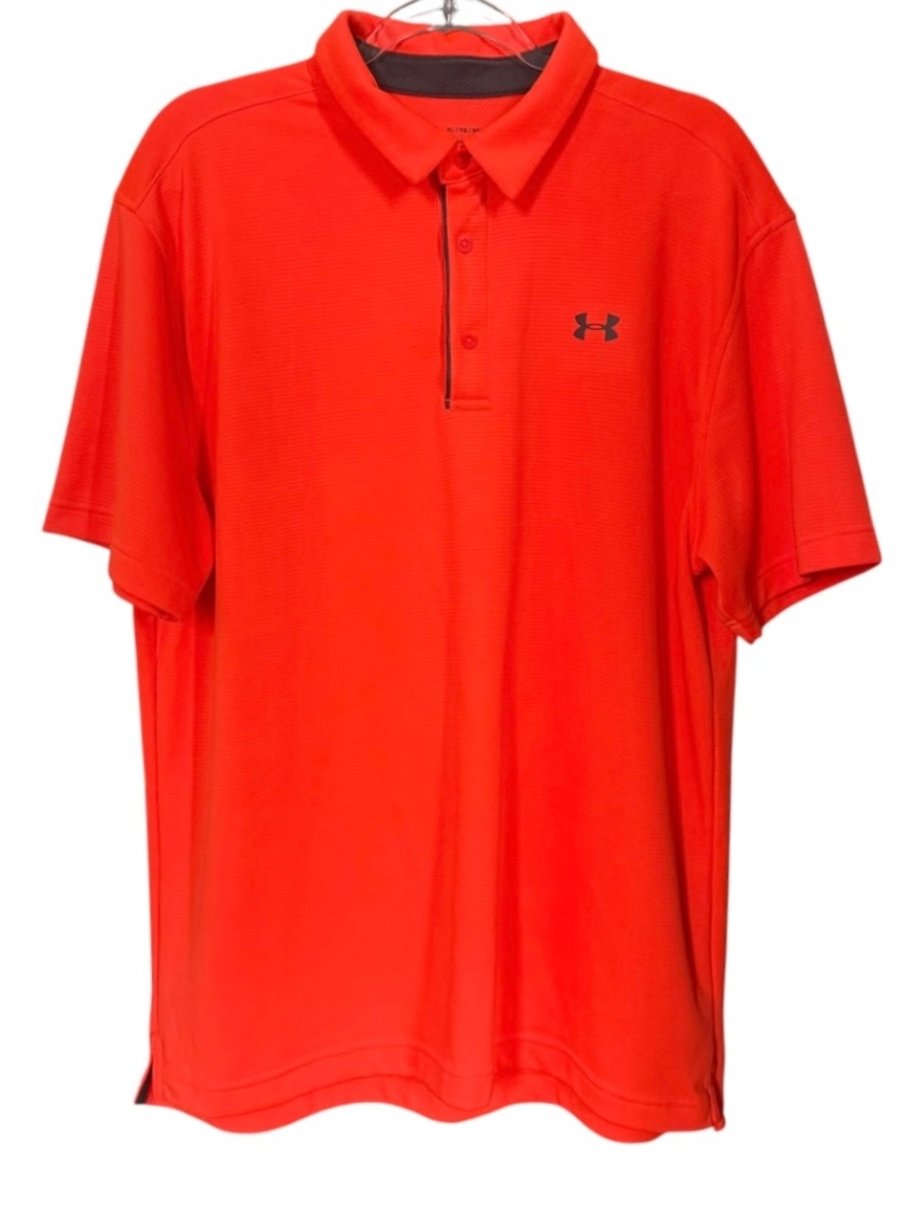 Under Armour Orange Short Sleeve Polo Shirt Mens XL